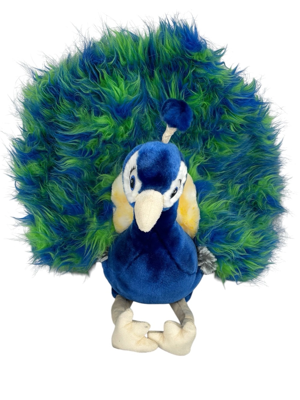 Gund Blue & Green Faux Feather Plume Midnight the Peacock